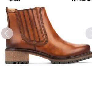 Pikolinos Brown Leather Ankle Boots